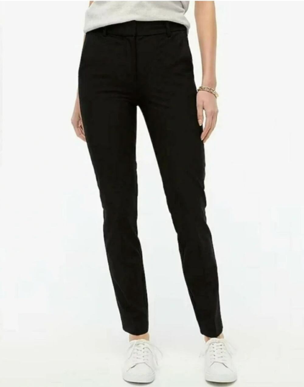 J. Crew Full Length Ruby Pant in Stretch Twill Black AC038 Size 6